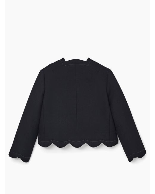 Marc Jacobs Blue Scallop Daisy Lady Jacket