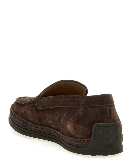 Tod's Brown New Slipper Loafers for men