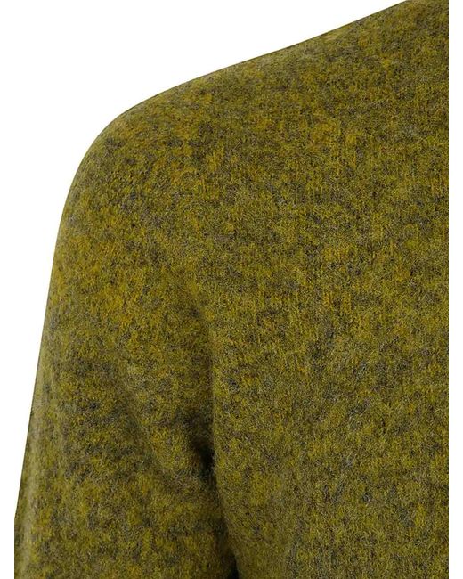 Drumohr Green Long Sleeve Crew Neck Sweater for men