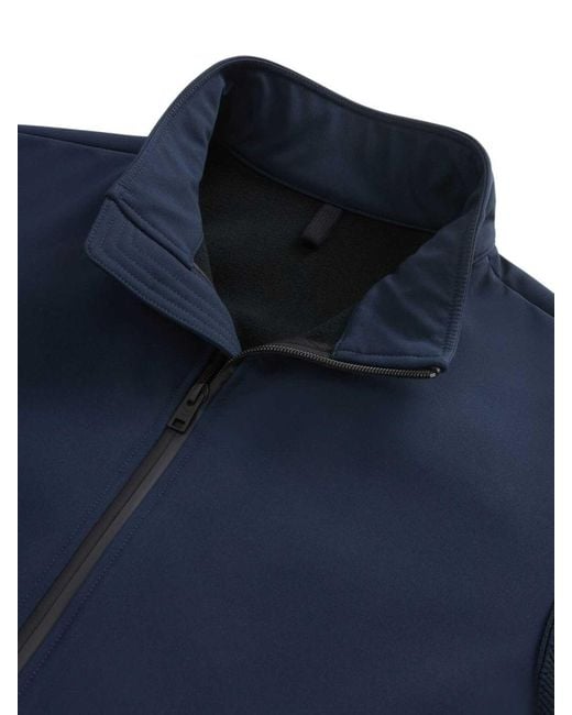 Woolrich Blue Soft Shell Hybrid Jacket for men