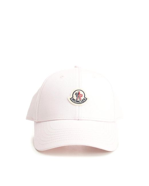 Moncler White Baseball Cap