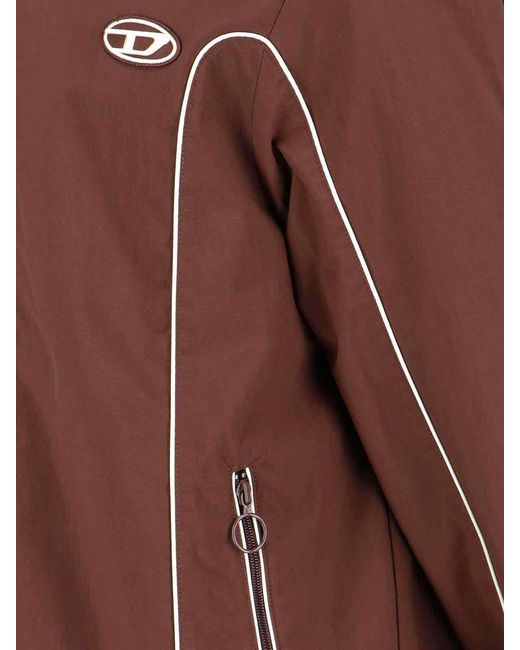 DIESEL Brown J-Hives Sporty Jacket for men