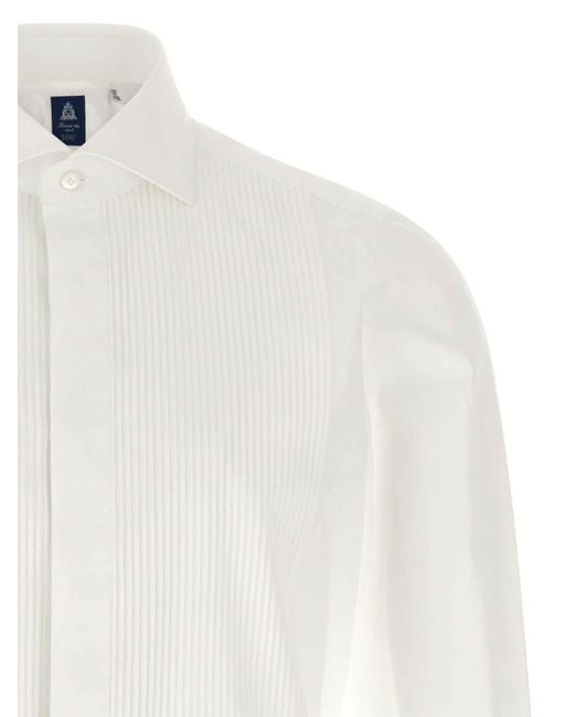 Finamore 1925 White Eduardo Shirt for men