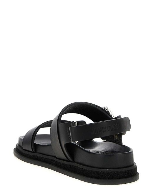 Jimmy Choo Black Verity Sandals