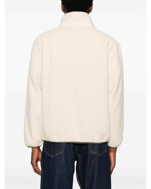 A.P.C. White Zip-Up Sweatshirt for men