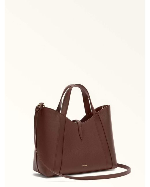 Furla Brown Goccia S Tote Handbag