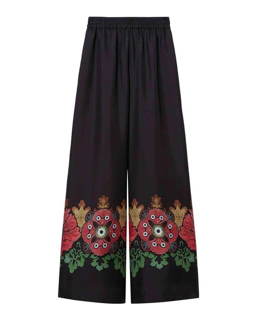 LaDoubleJ Multicolor Silk Palazzo Trousers