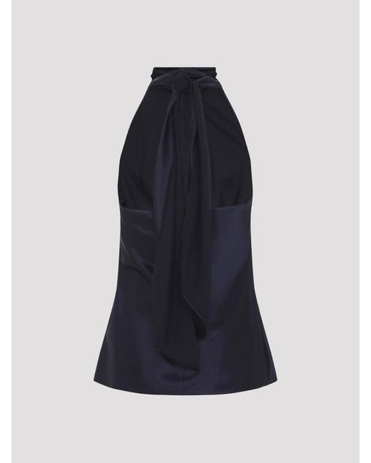 Ralph Lauren Blue Chilton Blouse