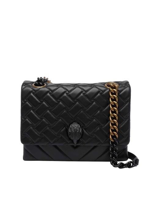 Kurt Geiger Black Large Kensington Crossbody Bag