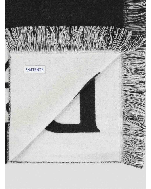 Sciarpa Del Logo di Burberry in Black