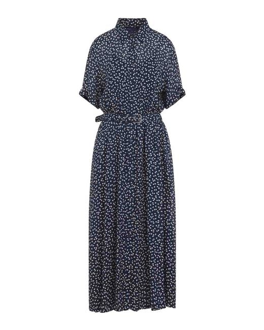 Ralph Lauren Blue Sura Short Sleeves Dress