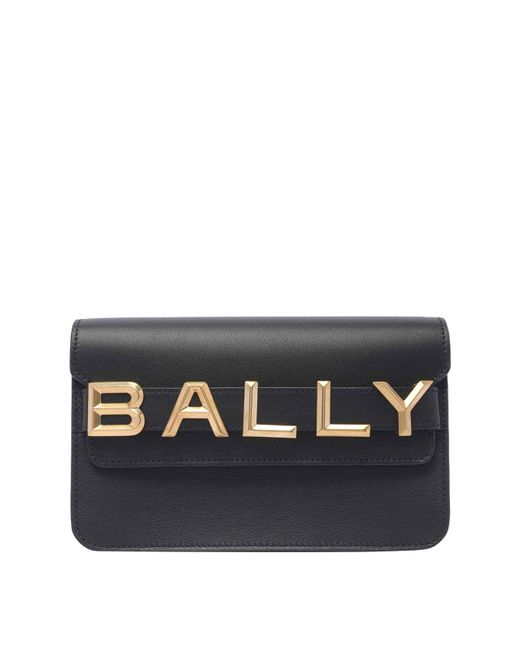 Bally Black Logo Crossbody Bag