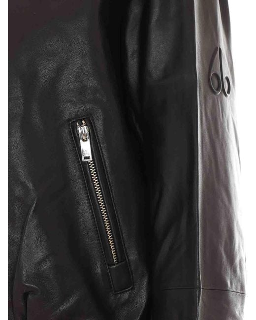 Moose Knuckles Black Cardin Bomber