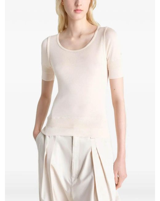 Lemaire White Seamless Trompe L'Oeil Top