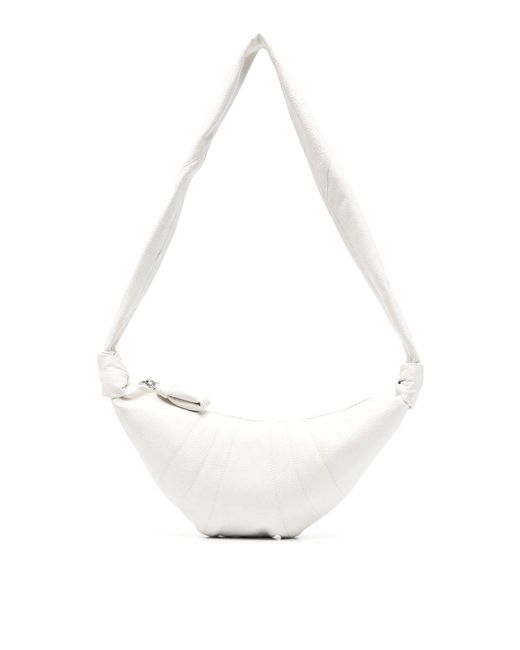 Lemaire White Small Croissant Bag