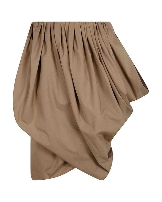 Chloé Natural Midi Asymetrical Skirt