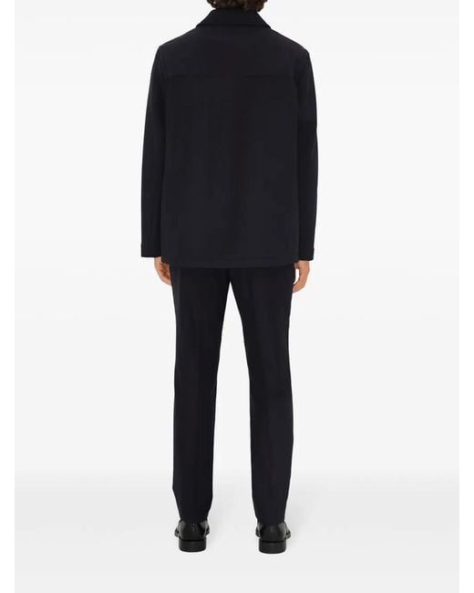 Burberry Black Cotton Jacket for men