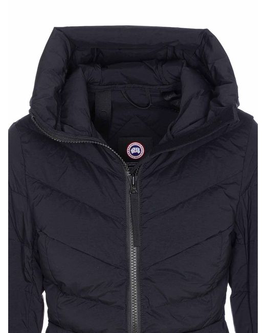 Canada Goose Blue Clair Jacket Frontal Zip Closure