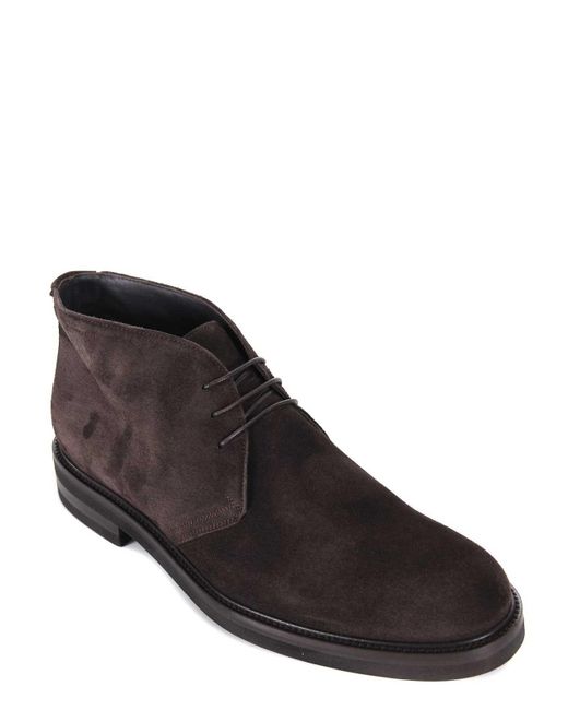 JEROLD WILTON Brown Suede Ankle Boots for men