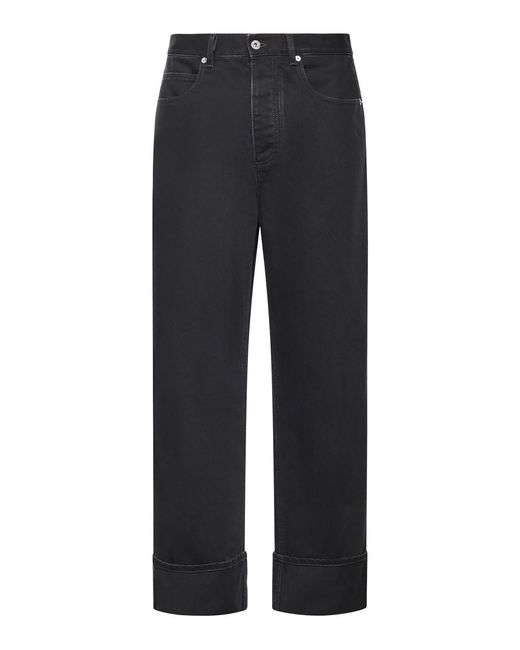 Bottega Veneta Blue Cuffed Denim Jeans for men
