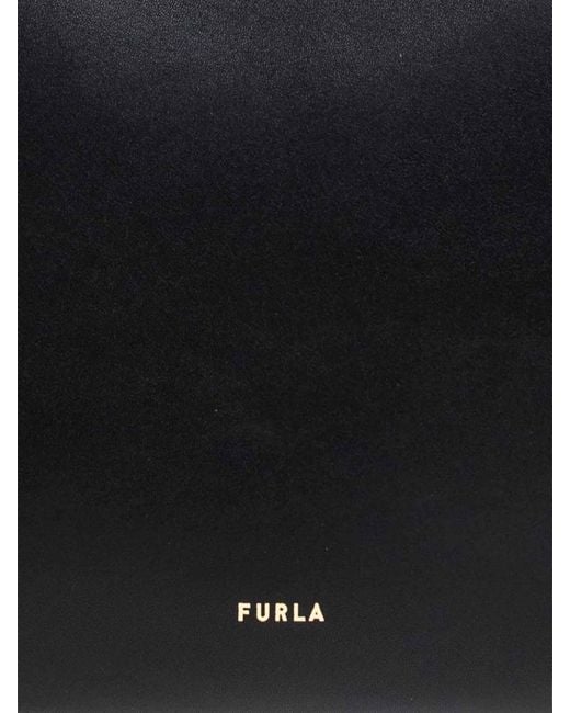 Furla Black Divide Medium Tote Bag