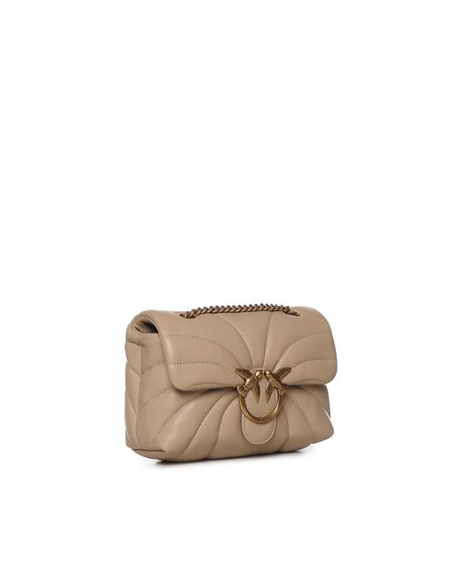 Pinko Natural Love Bag Puff Butterfly Mini Crossbody Bag