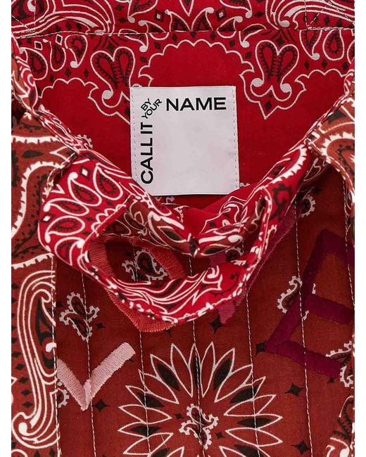 Call it By Your Name Red Medium Shopping Bag