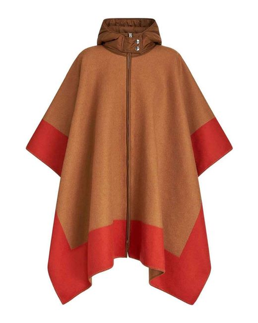 Etro Red Wool Cape