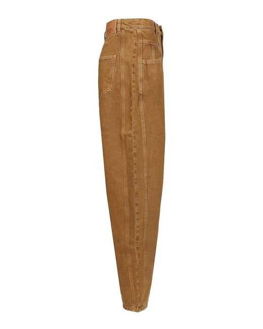 Isabel Marant Natural Lisha Barrel Jeans