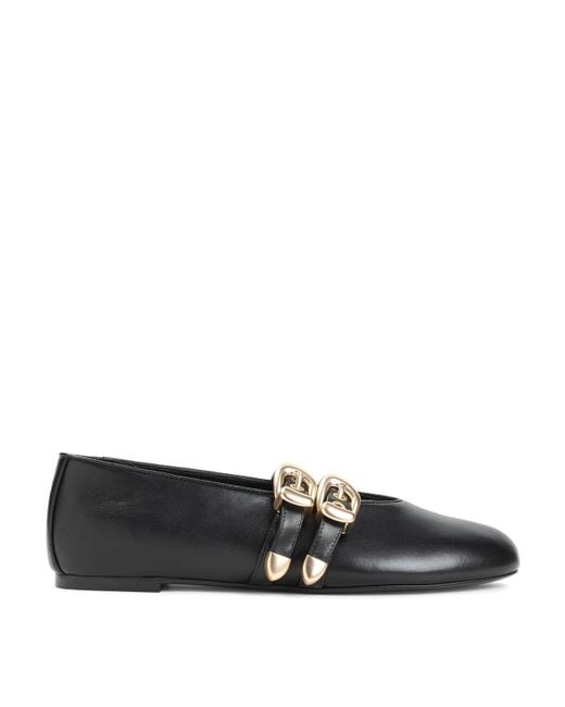 Stuart Weitzman Black Maven Ballerina