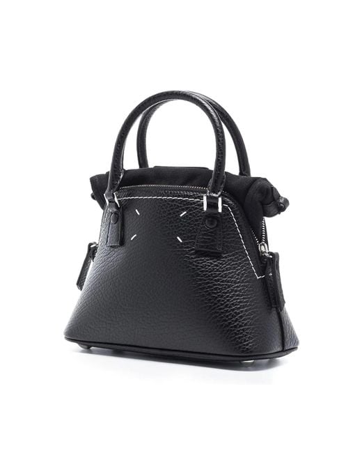 Maison Margiela Black 5Ac Mini Tote Bag