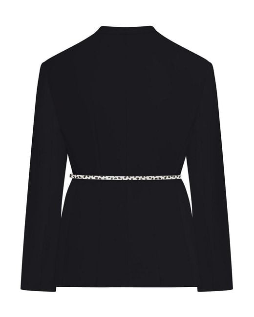Max Mara Black Double-Breasted Cady Jacket
