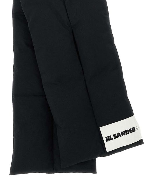 Jil Sander Black Down Scarf 01 Scarf