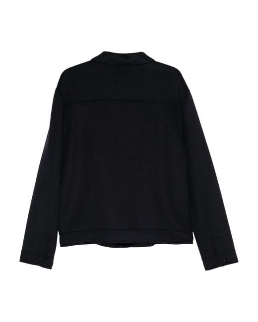Low Brand Black Double Wool Jacket for men