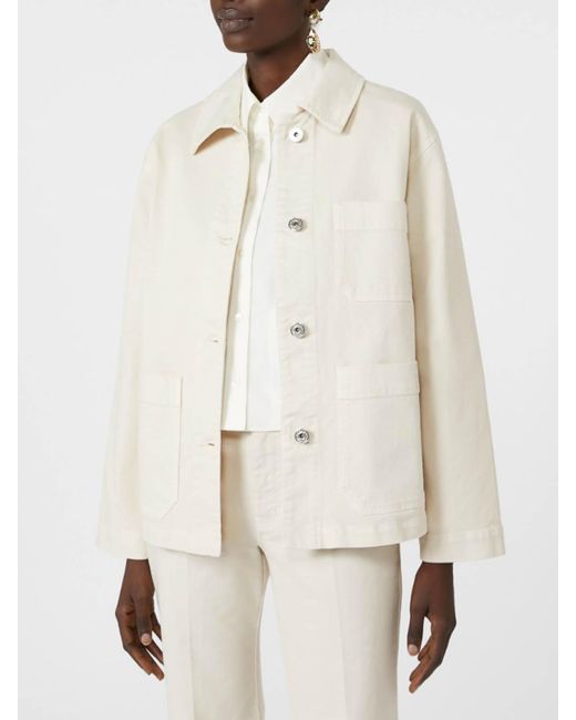 Weekend by Maxmara White Classe Straight-Fit Cotton Bull Jacket