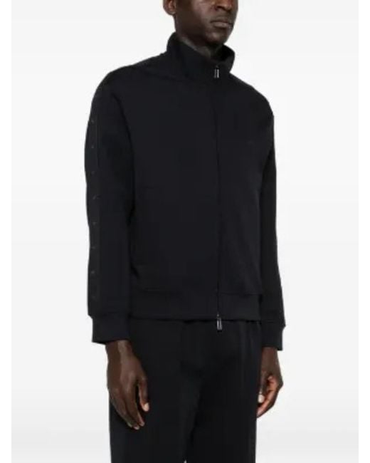 Emporio Armani Black Jersey Jacket for men