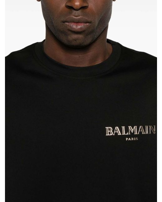 Balmain Black Vintage Gel T-Shirt for men