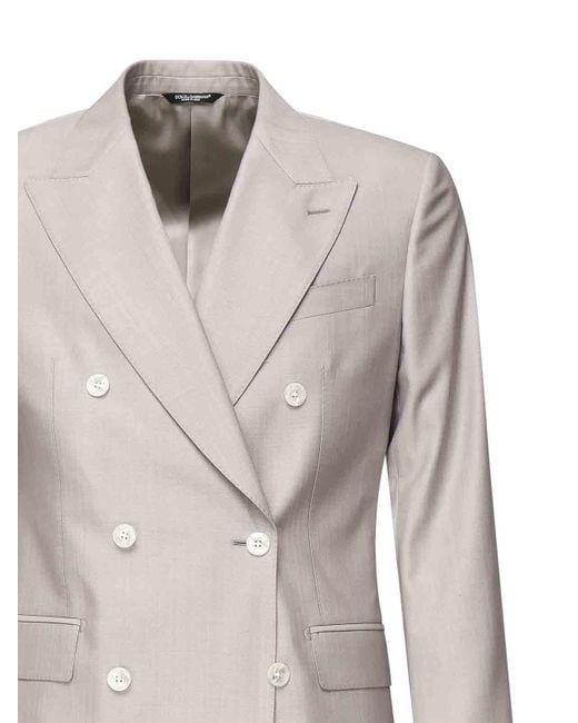 Dolce & Gabbana Multicolor Wool And Silk Suit for men