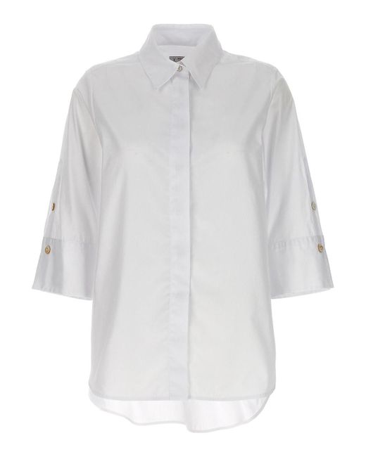 Alberto Biani White Poplin Shirt