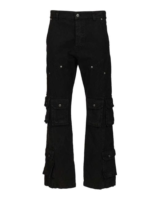 Off-White c/o Virgil Abloh Black Multipocket Cargo Jeans for men