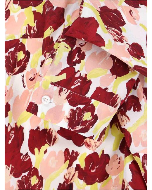 Marni Red Silk Shirt
