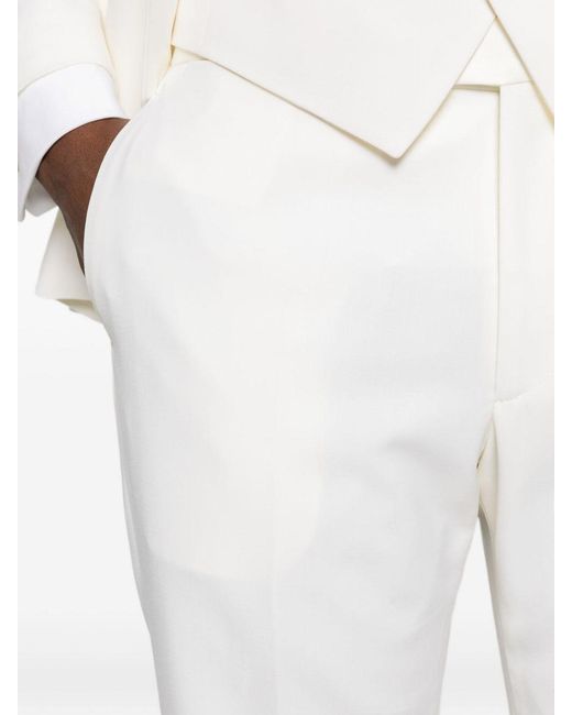 Tagliatore White Lightweight Linen Suit for men