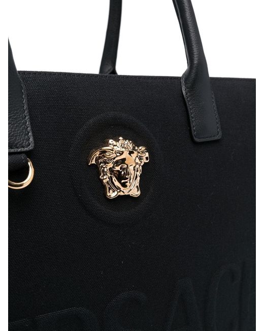 Versace Medusa Canvas Tote Bag in Black Lyst