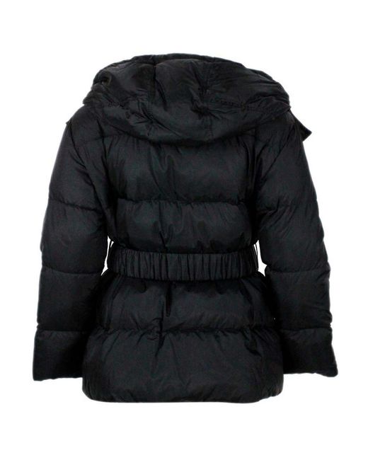 Ermanno Scervino Black Coats Poliestere