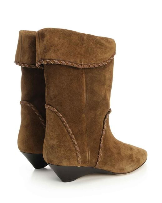Isabel Marant Brown Edoa Soft Suede Boots