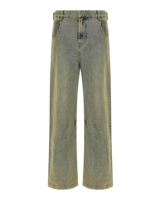 Entire studios Green Gem Surface Wave Jeans