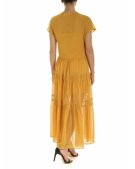 See By Chloé Yellow Flounced Dress