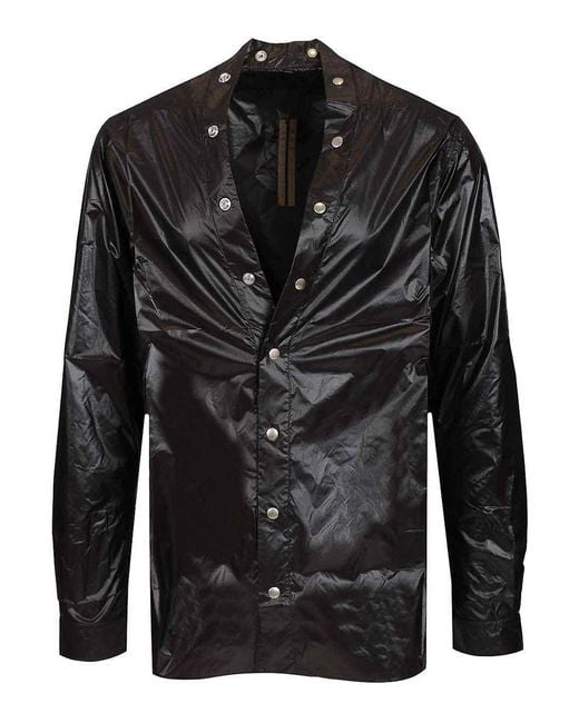 Rick Owens Black Larry Shirt for men