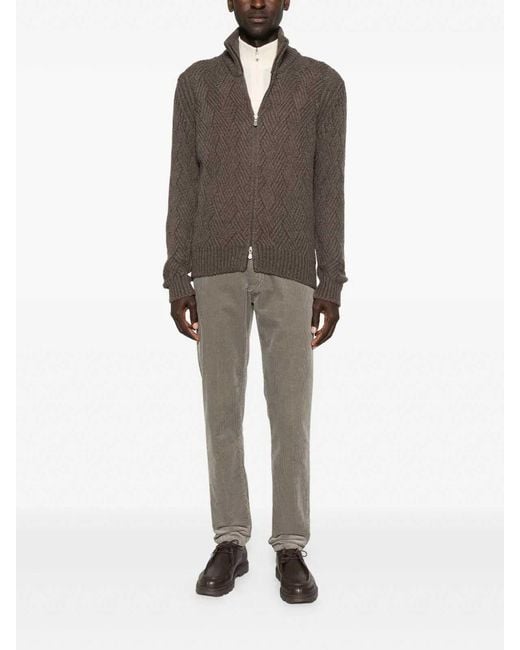 Barba Napoli Brown Cardigan for men