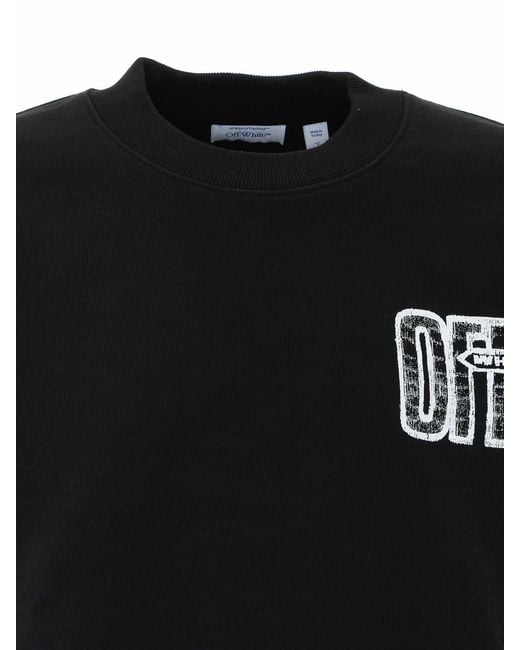 Off-White c/o Virgil Abloh Black Arrow Cotton Sweater for men
